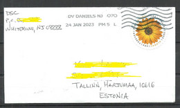 USA 2023 Cover To ESTONIA O DV Daniels NY - Cartas & Documentos