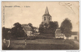 03691g CHAMPS De CULTURE - MOISSON - EGLISE - Ohain - 1902 - Lasne