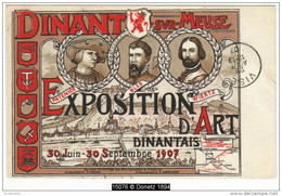 15076g EXPOSITION D'ART  DINANTAIS - Patenier - Bles - Wiertz - Juin - Septembre 1907 - Dinant