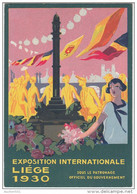 22379g EXPOSITION INTERNATIONALE De Liége 1930 - Carte Publicitaire - 14.8x10.4c - Liege