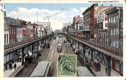 The Bowery, New York City (animation Colors Tram Tramway Finkelstein 1918 - Transports