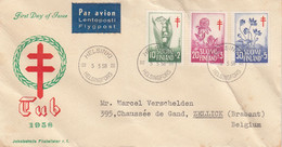 Finlande - Année 1958 - Fleurs - Lettre Du 05/05/1958 - Série Fleurs - Briefe U. Dokumente