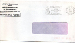 MONACO-1986-lettre Monte-Carlo Pour NANTES-44-cachet "10 Ans-Annales Monégasques-histoire De Monaco "..franchise Postale - Covers & Documents