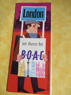 "LONDON  "/ Jet There By B.O.A.C./ British Overseas Airways Corporation//1962       PGC504 - Dépliants Turistici