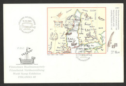 FINLAND - FDC WORLD STAMPS EXHIBITION "FINLANDIA" 1988. - Other & Unclassified