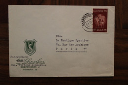 1952 Sarre Saar Saarbrücken Sarrmesse Cover Deutsches Reich Allemagne - Brieven En Documenten