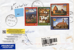 ROMANIA: TRANSYLVANIA LANDSCAPES, Cover Returned From Germany - Registered Shipping! - Covers & Documents