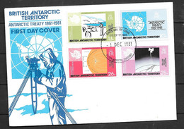 Antarctique Britannique Série 101/104 - FDC