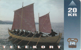 Faroe Islands, OD-011,  20 Kr , Shiptype "seksæringur", 2 Scans. - Faroe Islands