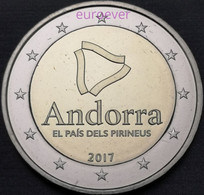 2 Euro Gedenkmünze 2017 Nr. 32 - Andorra - Land In Den Pyrenäen UNC Aus BU Coincard - Andorra