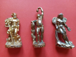 LOT DE 3 FEVES METAL DOREES OR DIEUX GRECS - NEPTUNE - MEDUSE - BACCHUS - GRECE ANTIQUE - History