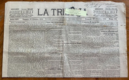 GIORNALE  LA TRIBUNA Del 30/10/1896  Completo E Con  RARE INSERZIONI PUBBLICITARIE ... - Erstauflagen