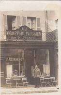 Devanture à Localiser : FOUCAULT Puis NORMAND Café / Restaurant - Superbe Carte Photo. - Très Rare - Commerce - A Identifier