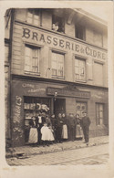 Devanture à Localiser : FRERET Brasserie De Cidre - Superbe Carte Photo. - Très Rare - Commerce - A Identifier