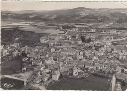 Saint Alban Sur Limagnole , Lozère. Vue Générale Aérienne. CPSM Grd Format Timbrée, 2 Scans - Saint Alban Sur Limagnole