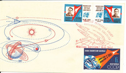 USSR FDC 15-8-1962 Space Vostok 3 And Vostok 4 With Cachet - Briefe U. Dokumente