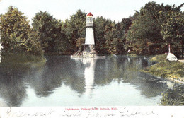 3565 – Vintage – Detroit Michigan – Lighthouse Light House Phare – By H.G. Leighton – Written - Undivided Back – 2 Scans - Detroit