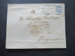 AD Preußen 1866 Ganzsachen Umschlag 2 Silbergroschen U 27 B Stempel K2 Camnitz Nach Regenwalde Gesendet - Postal  Stationery