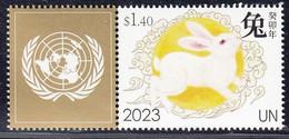 UN New York Année Du Lapin 2023 Year Of The Rabbit - Ongebruikt