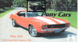 Pony Cars First Day Cover  #3 Of 5 Chevy Camaro (B&W Cancel) - 2011-...