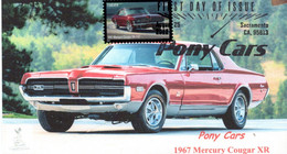 Pony Cars First Day Cover  #4 Of 5 Mercury Cougar (B&W Cancel) - 2011-...