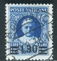 VATICANO 1934 PROVVISORIA 1,30 SU 1,25 L. USATO - Usados