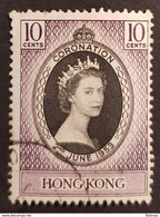 1953 Coronation Of Queen Elizabeth Ll, Hong Kong, China, Used - Usati