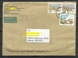 TAIWAN 2023 Air Mail Cover To Estonia - Cartas & Documentos