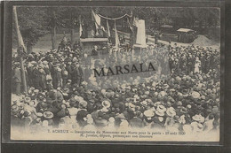 CPA  Acheux Inauguration Du Monument Aux Morts Pour La Patrie 15 Aout 1920 - Acheux En Amienois