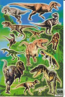 Dino Dinosaurier Tiere Aufkleber / Dinosaur Sticker A4 1 Bogen 27 X 18 Cm ST288 - Scrapbooking