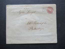 AD Preußen Um 1861 Ganzsachen Umschlag 1 Silbergroschen U 20 B Stempel Ra2 Frankenstein - Postwaardestukken
