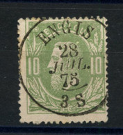 BELGIQUE - COB 30 10C VERT CAD ENGIS - 1869-1883 Léopold II