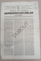 Aalst - Krant/Journal - Aenkondigingsblad Van Aelst -  26-12-1841,nr 65 (P332) - Allgemeine Literatur