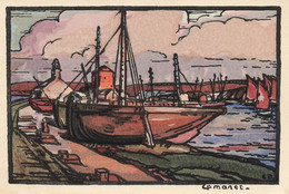 Camaret * RARE CPA Peinte à La Main Illustrateur E.D. * Bateaux De Pêche * Chapelle * Port - Camaret-sur-Mer