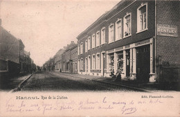 BELGIQUE - Hannut - Rue De La Station - Edit Flamand Godfrin - Oblit étoile Cambron St Vincent - Carte Postale Ancienne - Hannut