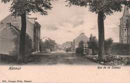 BELGIQUE - Hannut - Rue De La Station - Carte Postale Ancienne - Hannut