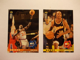2 X Collector's Choice 321 / 338  - Trading Cards NBA - 1995 - Hologram Cards - 1990-1999