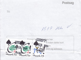 Denmark Regning Manglende Porto Bill TAXE Postage Due Norway Line Cds. VISSENBJERG POSTEKSP. Nr. 1, 1994 Postsag - Lettres & Documents