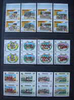 RWANDA ZAIRE CONGO MNH** 3 SCANS 7 SETS In PAIRS COT.+100 € Incl. IMPERFORATED - Collections