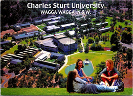(2 Oø 40 A) Australia - NSW - Wagga Wagga Charles Sturt University (posted With Whale Stamp) - Alice Springs