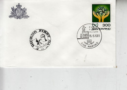 SAN MARINO 1981 -  Sassone  1104 - S.Francesco - Lettres & Documents