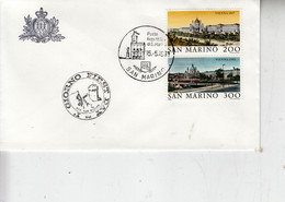 SAN MARINO 1981 -  Sassone  1072/3 -  Vienna - Covers & Documents