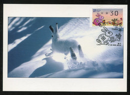 MACAU MACAO (2023) Ano Lunar Do Coelho / Lunar Year Of The Rabbit / Année Du Lièvre - Nagler ATM - Carte Maximum Card - Cartoline Maximum