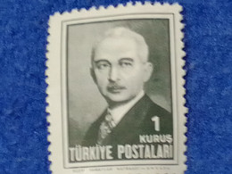 TÜRKEY--1940-50-    1K  ATATÜRK.  DAMGASIZ - Neufs