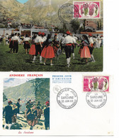 PM198/ Andorre Fr  1er Jour +  C. M. TP 166 - Storia Postale