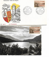 PM200/ Andorre Fr  1er Jour +  C. M. TP 161 - Lettres & Documents