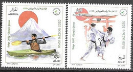 ALGERIA, 2021, MNH, TOKYO OLYMPICS, MOUNTAINS, MARTIAL ARTS, KAYAK, 2v - Eté 2020 : Tokyo