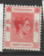 Hong Kong  1938  SG  148a  Rose Red   Unmounted Mint - Nuevos