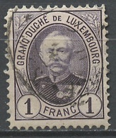 Luxembourg - Luxemburg 1891-93 Y&T N°66 - Michel N°64 (o) - 1f Adolphe 1er - 1891 Adolphe Voorzijde