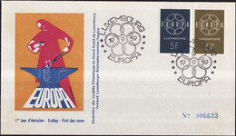 Europa CEPT 1959 Luxembourg - Luxemburg FDC3 Y&T N°567 à 568 - Michel N°609 à 610 - 1959